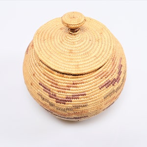 Alaskan Eskimo Lidded Basket