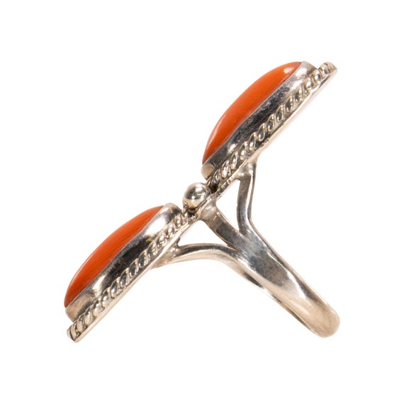 Navajo Coral Ring - image 3