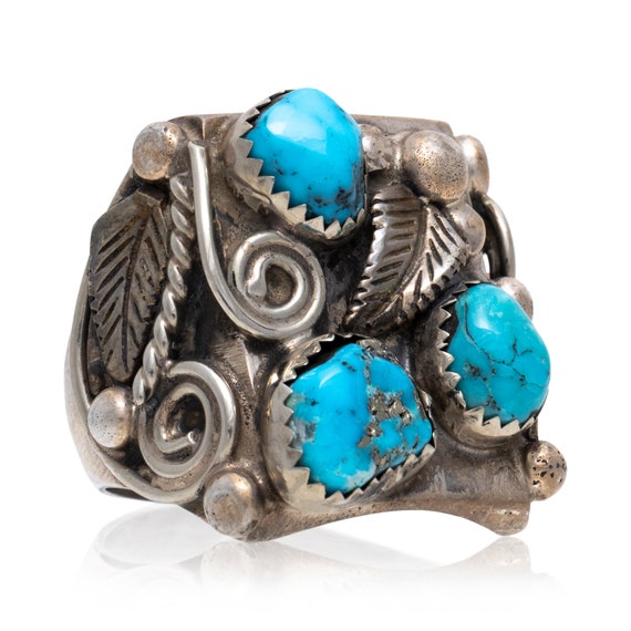 Navajo Turquoise and Silver Ring