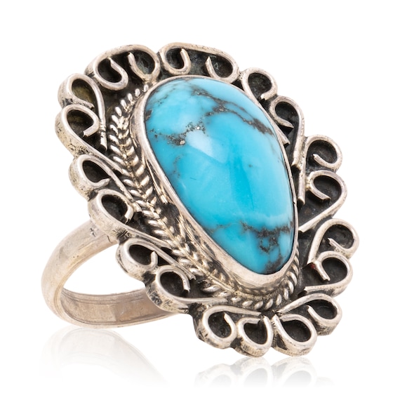 Sterling and Turquoise Ring - image 1