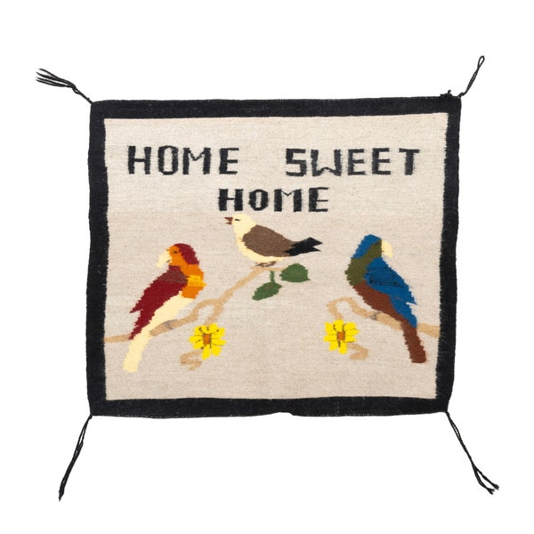 Tejido pictórico navajo "Hogar, dulce hogar"