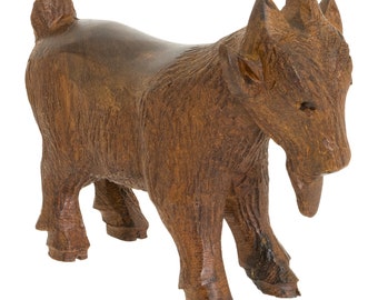 Hand-Carved Seri Ironwood Mountain Goat