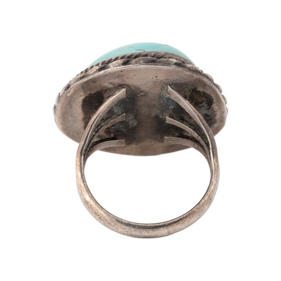 Navajo Carico Turquoise Ring - image 3