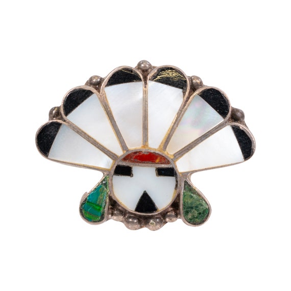 Zuni Sunface Inlay Ring