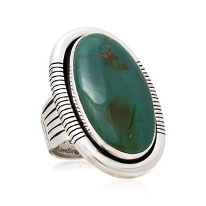 Navajo Deep Green Royston Turquoise Ring
