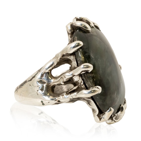 Sterling Silver Silver Claw Ring - image 1