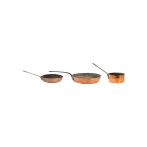French Copper Handled Pans