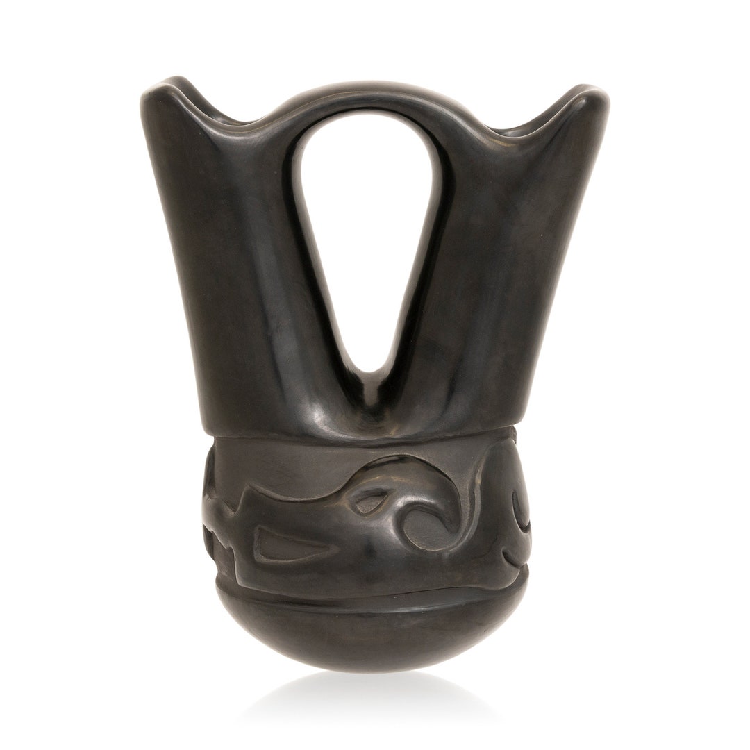 Frances Naranjo Blackware Wedding Vase Etsy