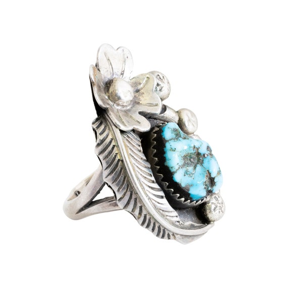 Navajo Sleeping Beauty Turquoise Ring - image 1