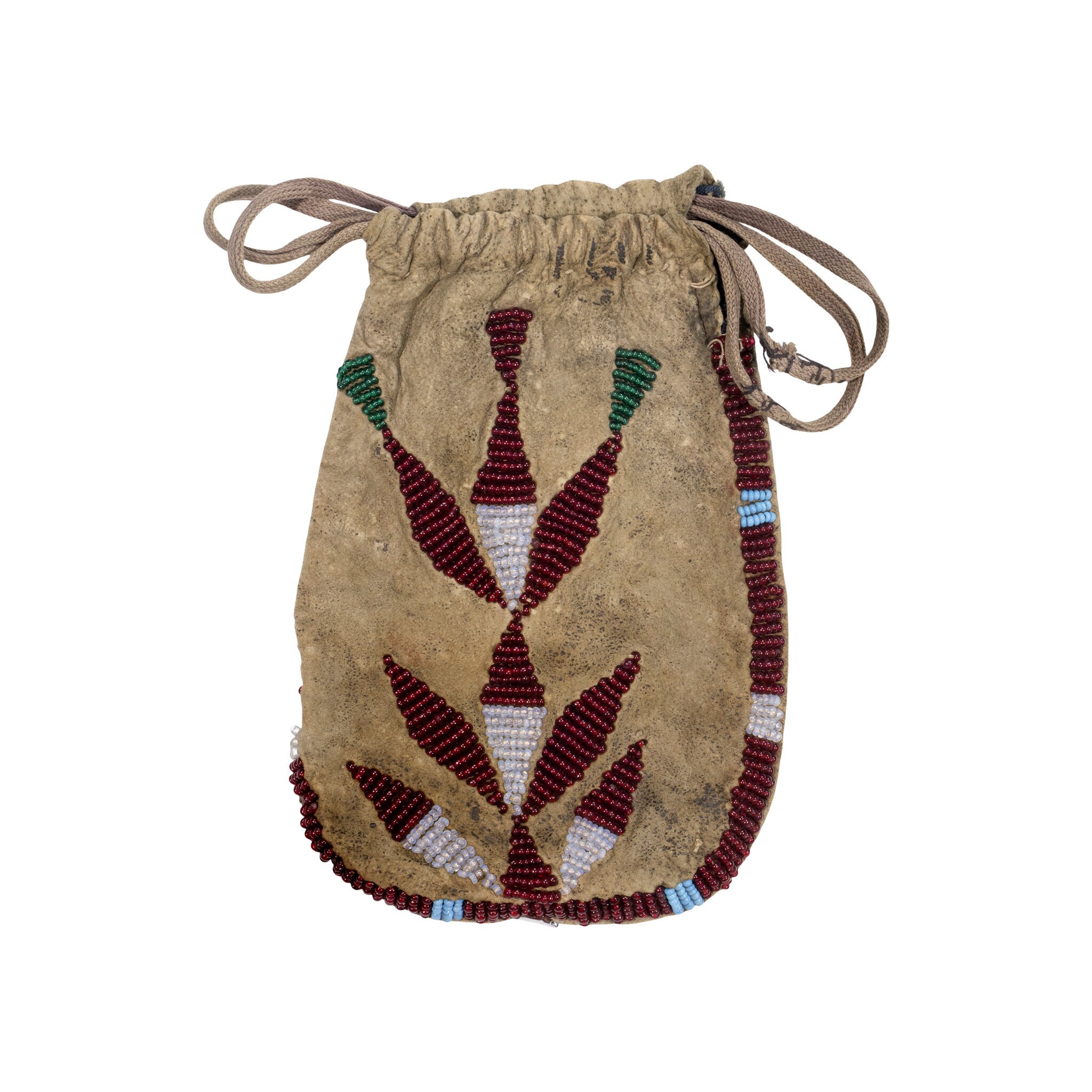 Native String Pouch Native American Santee Sioux Beaded Pouch - Etsy