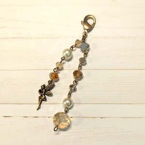 Purse Charm, Glass Beads and Fairy Purse or Bag Charm,  Purse Charm for Women, Beaded Purse Charm, Fairy Purse and Bag Charm, Gifts For Her
