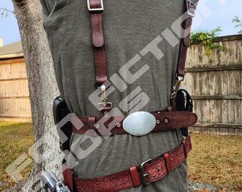 Jake Muller Inspired Leather Belt and Harness Costume Set