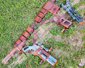 Mandalorian Inspired Costume Belt and Holster Set