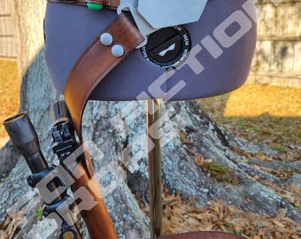 Han Solo Inspired Leather Costume Belt With Belt Tools