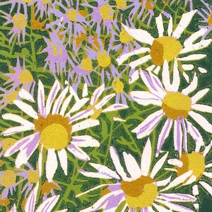 Garden #5,  woodcut relief print, limited edition original print