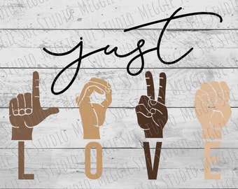 Sign Language Svg Etsy