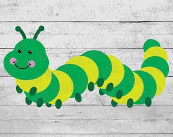 Cartoon Caterpillar SVG, Caterpillar SVG, Caterpillar Cartoon SVG, Cartoon Caterpillar Cut File, Caterpillar Cartoon Clip Art