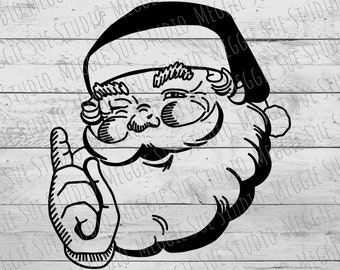 Download Vintage Santa Svg Etsy