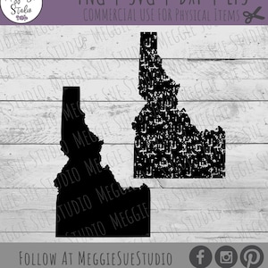 Idaho Silhouette SVG, Idaho Grunge SVG, Idaho Clip Art, State of Idaho Silhouette SVG, State of Idaho Grunge Design Svg, Idaho Cut File