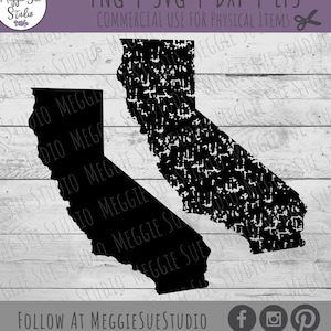 California SVG, California Silhouette SVG, California Grunge SVG, California Cut File, California Clip Art, vintage California Svg