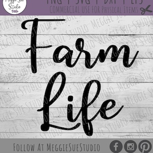 Farm Life SVG, Farm Life Cut File, Farm Life Lettering SVG, Farm SVG, Farmlife Lettering Svg