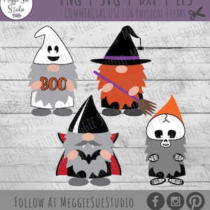 Halloween Gnomes Bundle SVG, Ghost Gnome SVG, Vampire Gnome SVG, Witch Gnome SvG, Skeleton Gnome SvG, Halloween Gnome Bundle Clipart SvG