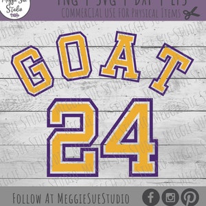 GoAT 24 Baloncesto SVG, El mejor de todos los tiempos #24 SVG, Kobe Bryant 24 Baloncesto SVG, Kobe GoaT Clipart Gráfico SvG, Bryant #24 SvG PnG