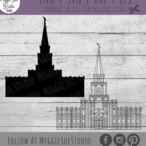 Houston Texas Temple SVG, Houston Latter Day Saint Temple SVG, Houston Temple Outline Silhouette SVG, Houston Texas Lds Temple Cut File
