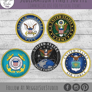 US Armed Forces PNG, Armed Forces Logo PNG, Army Navy Space Command Coast Guard Air Force Emblems PnG, United States Military PnG