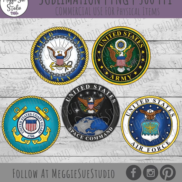 US Armed Forces PNG, Armed Forces Logo PNG, Army Navy Space Command Coast Guard Air Force Emblems PnG, United States Military PnG