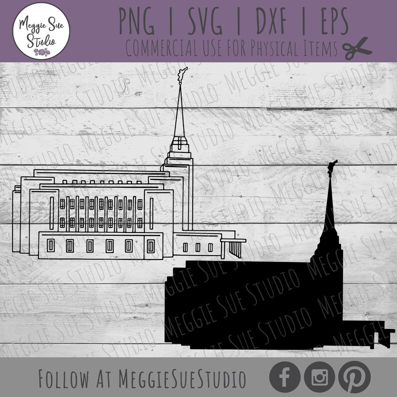 Rexburg Idaho LDS Temple SVG Rexburg Temple SVG Rexburg | Etsy