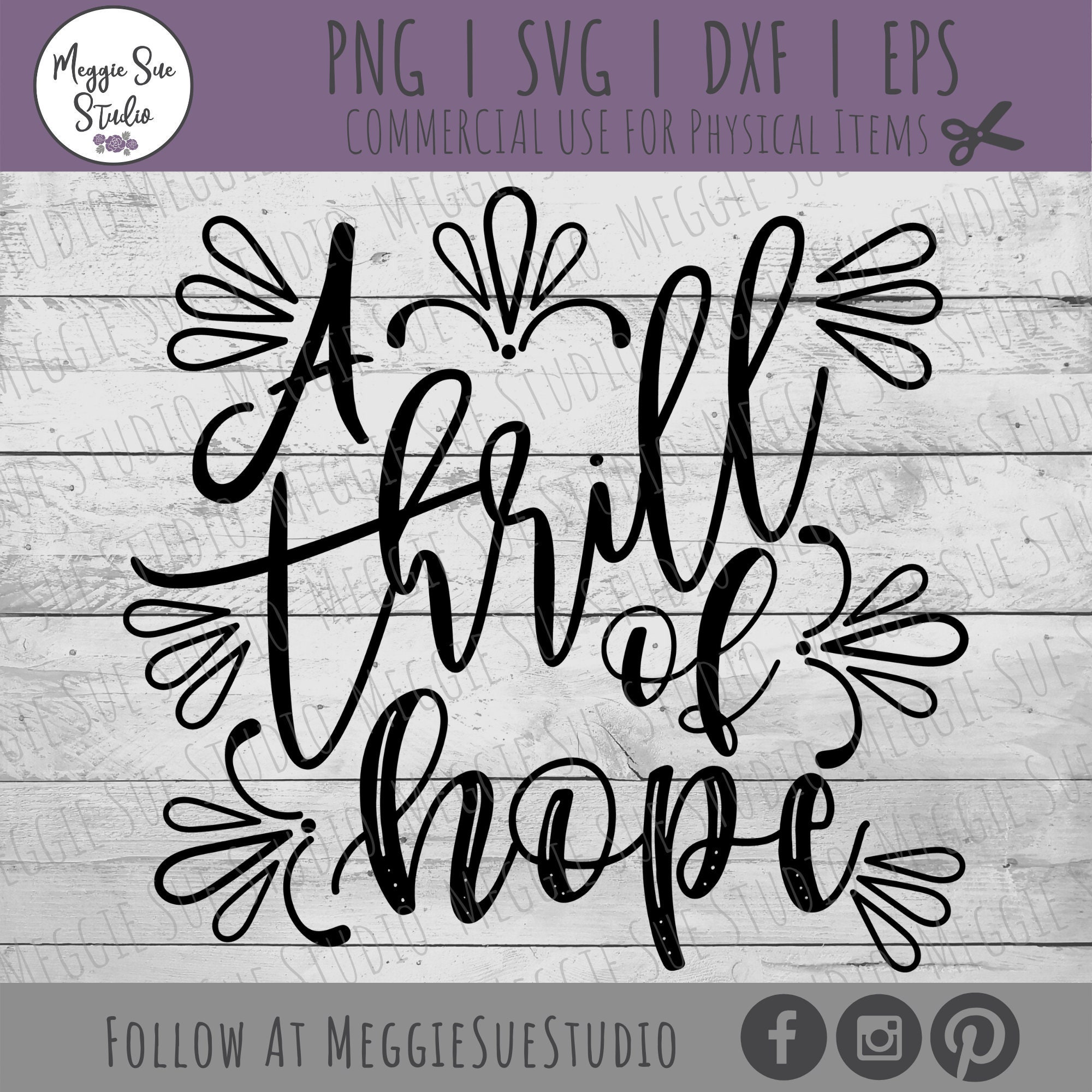 Download A Thrill Of Hope Svg Christmas Song A Thrill Of Hope Svg Etsy