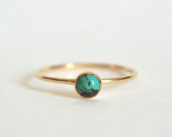Gold Turquoise Ring, Turquoise Ring Gold,  Turquoise Ring, Turquoise Gold Ring, Gold Filled Turquoise Ring, Turquoise Stacking Ring