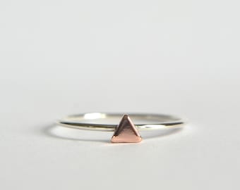 Triangle Ring, Silver Triangle Ring, Silver Stacking Ring, Minimalist Ring, Triangle Ring Silver, Dainty Ring, Stacking Ring