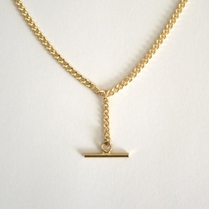 T Bar Necklace, Gold T Bar Necklace, Toggle Necklace, Gold Toggle Necklace, Dainty Necklace, Minimalist Necklace, Everyday Necklace
