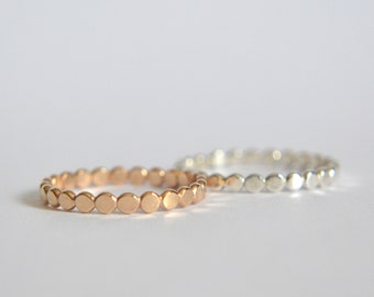 Gold Bead Ring, Gold Beaded Ring, Bead Ring Gold, Bead Ring, Beaded Ring, Beaded Ring Gold, Gold Stacking Ring, Silver Stacking Ring