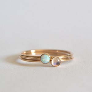 Gold Moonstone Ring, Moonstone Ring, Gold Opal Ring, Opal Ring, Opal Ring Gold, Opal Gold Ring, Rainbow Moonstone Ring, Gold Stacking Ring