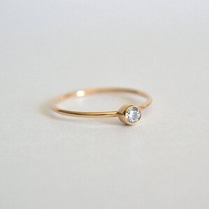 14k Gold Engagement Ring, 14k Gold Diamond Ring, 14k Rose Gold Diamond ...