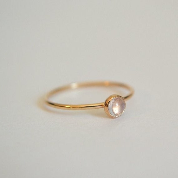 Details about / Womens Moonstone Signet Ring Gold Rings For Woman Moonstone Gold Fashion Ring