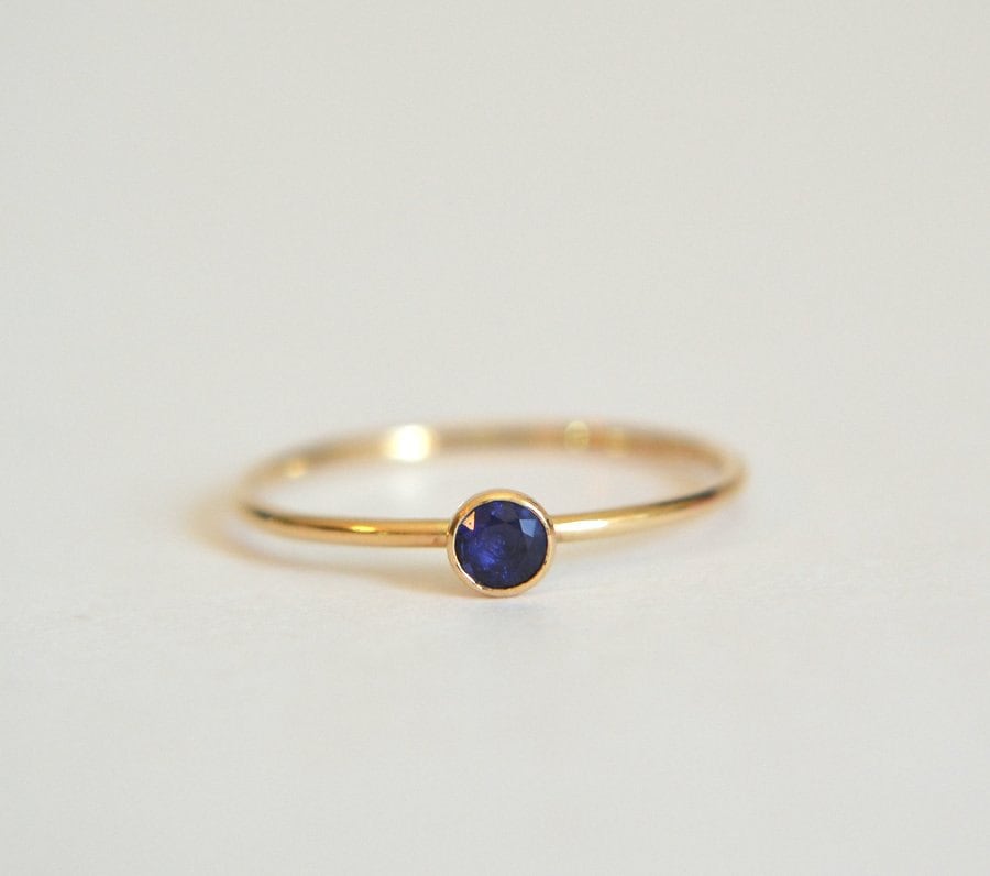 Gold Tanzanite Ring, Tanzanite Ring, Tanzanite Ring Gold, Stackable R…