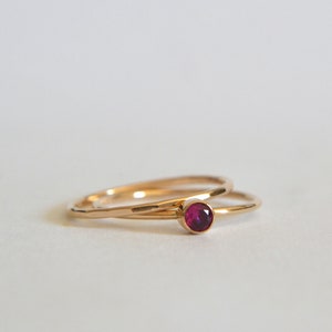 Gold Ruby Ring, Ruby Ring Gold, Ruby Gold Ring, Ruby Ring, Dainty Ring, Gold Stacking Ring, Gold Filled Ruby Ring, Stacking Ring Gold