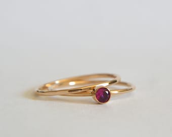 Gold Ruby Ring, Ruby Ring Gold, Ruby Gold Ring, Ruby Ring, Dainty Ring, Gold Stacking Ring, Gold Filled Ruby Ring, Stacking Ring Gold