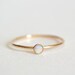 Gold Opal Ring, Opal Ring Gold, Opal Ring, White Opal Ring, Gold Stacking Ring, Dainty Opal Ring, Opal Stacking Ring, Bridesmaids Ring
