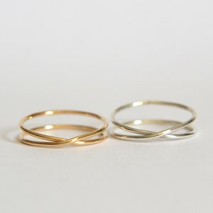 Gold Wrap Ring, Silver Wrap Ring, X Ring Gold, Gold X Ring, Silver X Ring, Gold Criss Cross Ring, Criss Cross Ring, X Ring, Wrap Ring