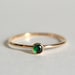 Gold Emerald Ring, Emerald Ring, Gold Filled Emerald Ring, Emerald Ring Gold, Emerald Gold Ring, Emerald Stacking Ring, Dainty Emerald Ring