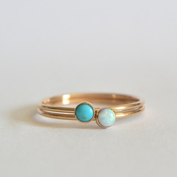 Etsy opal ring gold deals