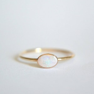 Gold Opal Ring, Oval Opal Ring, Opal Engagement Ring, Oval Opal Ring Gold, Opal Ring Oval, Opal Oval Gold Ring, Opal Ring, 14k Opal Ring