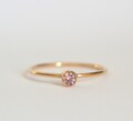 Gold Morganite Ring, Morganite Ring Gold, Morganite Ring, Gold Stacking Ring, Dainty Morganite Ring, Delicate Morganite Ring, Dainty Ring