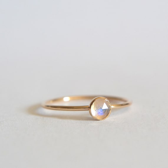 Rainbow Moonstone Cut Out Ring Rainbow Moonstone Cut Out Ring