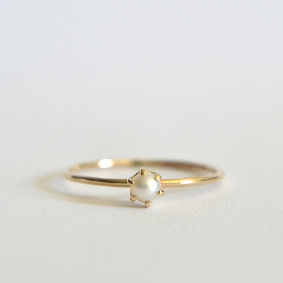 14K Yellow or White Gold Cultured Freshwater Pearl Ring 14K Yellow or White Gold Cultured Freshwater Pearl Ring